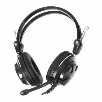 Наушники с микрофоном A4Tech HS-28 черный 1.8м накладные оголовье (HS-28 (BLACK+GREY))