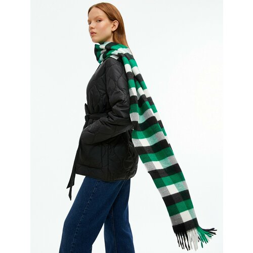 фото Шарф koton, универсальный, зеленый