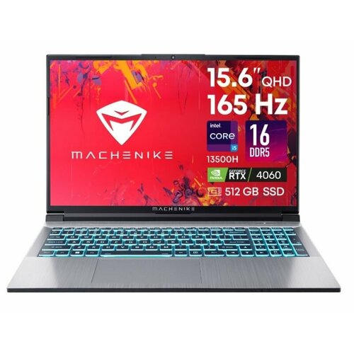 MACHENIKE L15 Star (JJ00GL00ERU) 15.6"2k IPS 165Hz/i5-13500H 12c/16Gb/512Gb SSD/RTX 4060-8Gb/DOS серебристый