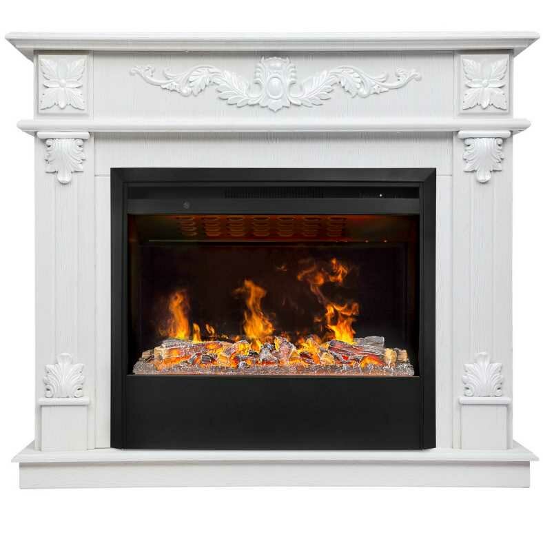 Камин RealFlame Philadelphia 25,5/26 WT с очагом 3D Helios 26 SBG
