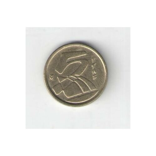 Монета Испании 5 песет 1990-2000 клуб нумизмат монета 2000 песет испании 1990 года серебро король хуан карлос i