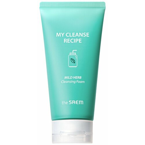 Пенка для умывания The Saem My Cleanse Recipe Cleansing Foam (Mild Herb) пенка для умывания лица eden экстракт юдзу ниацинамид и aha кислоты 150 мл