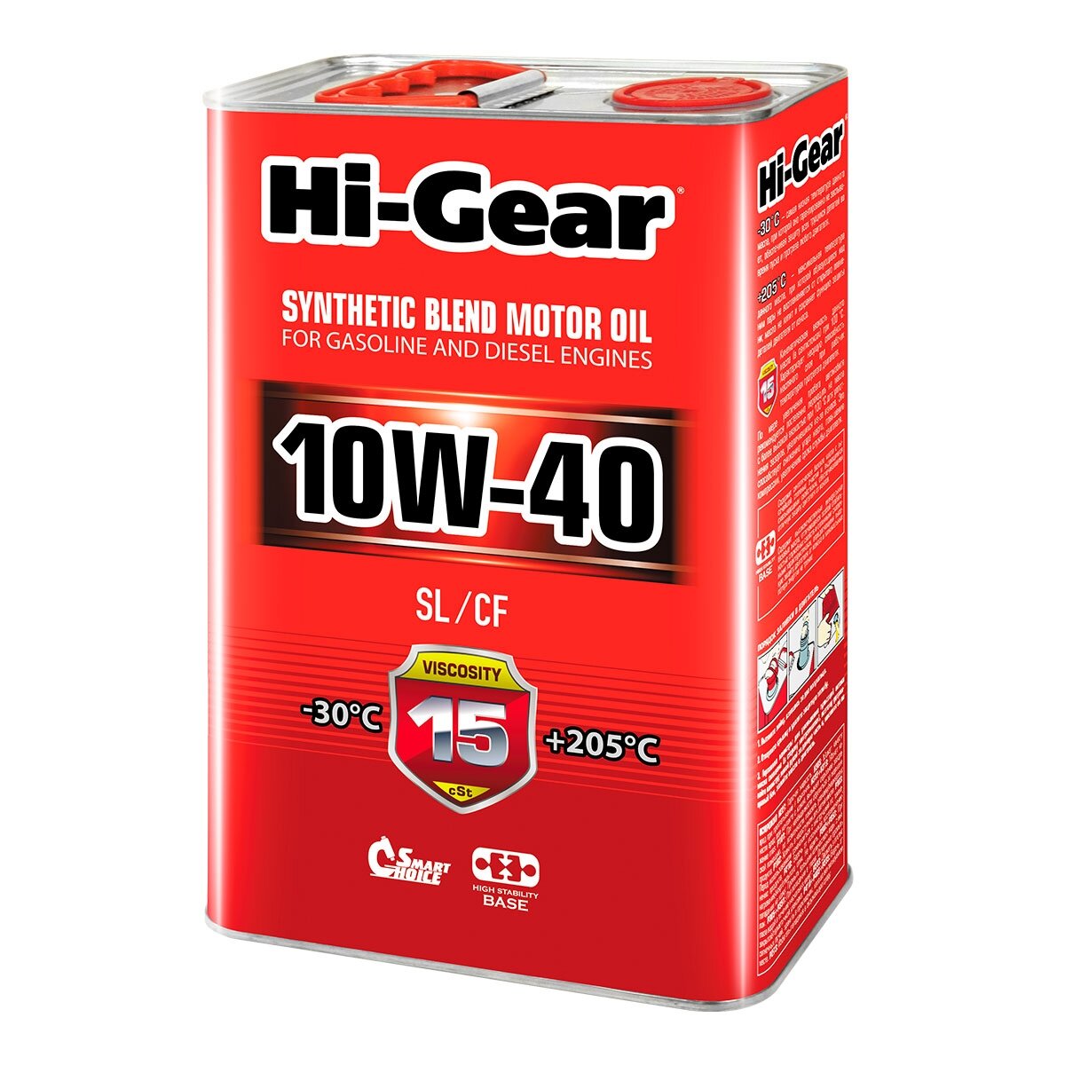 HI-GEAR 10W40 (4л) полусинтетическое масло моторное Hi-Gear HG1114