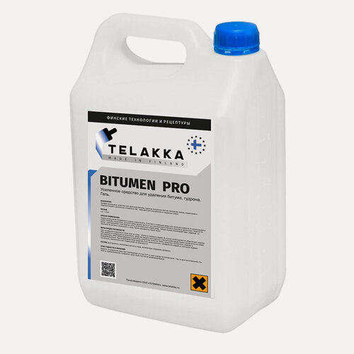 Изображение товара Очиститель усиленный от битумных пятен и гудрона с пола, со стен TELAKKA BITUMEN PRO 5кг