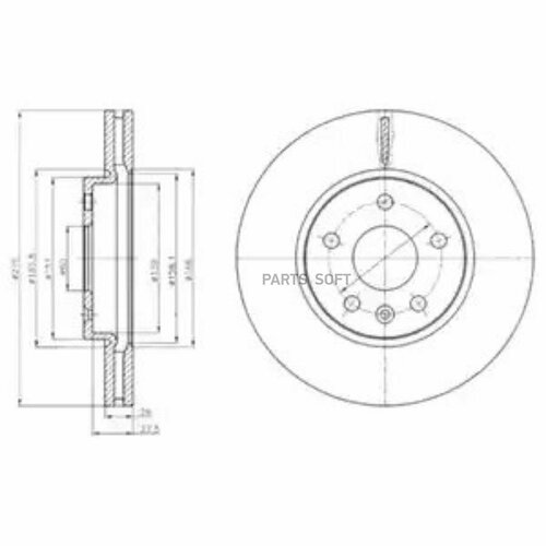 DELPHI BG4191 Диск тормозной 2 в упаковке