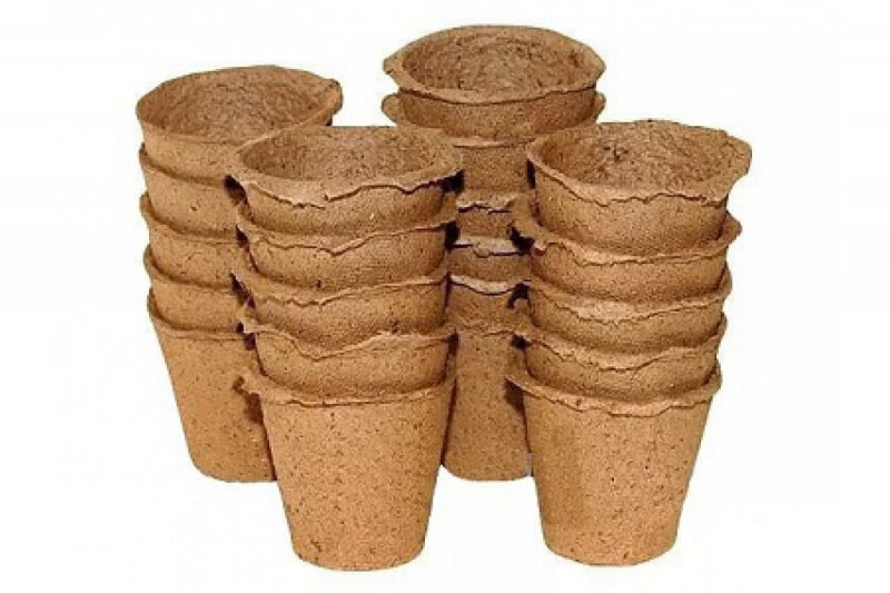 фото "Экоторф" - торфяные горшки 8х8