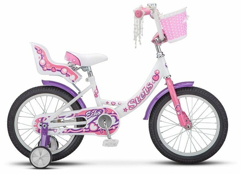 фото Велосипед Stels 16" Echo V020, Белый/Розовый