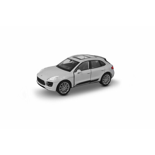 Машинка Welly 1:38 PORSCHE MACAN TURBO серебро 43673W/серебро welly 1 24 porsche macan turbo alloy car model diecasts