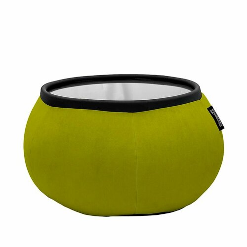 Бескаркасный столик пуф aLounge - Versa Table - Lime Citrus (велюр, салатовый) - современная лаунж мебель в гостиную, спальню, на балкон