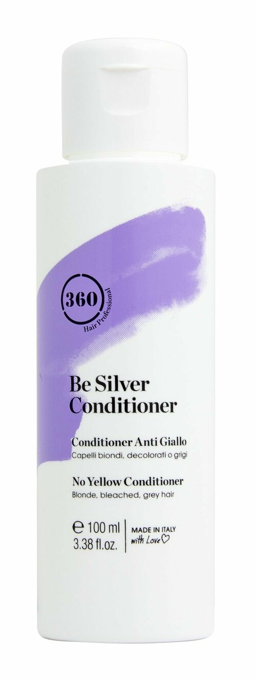 Антижелтый кондиционер для волос 360 BE SILVER CONDITIONER 360 Hair Professional 100ML