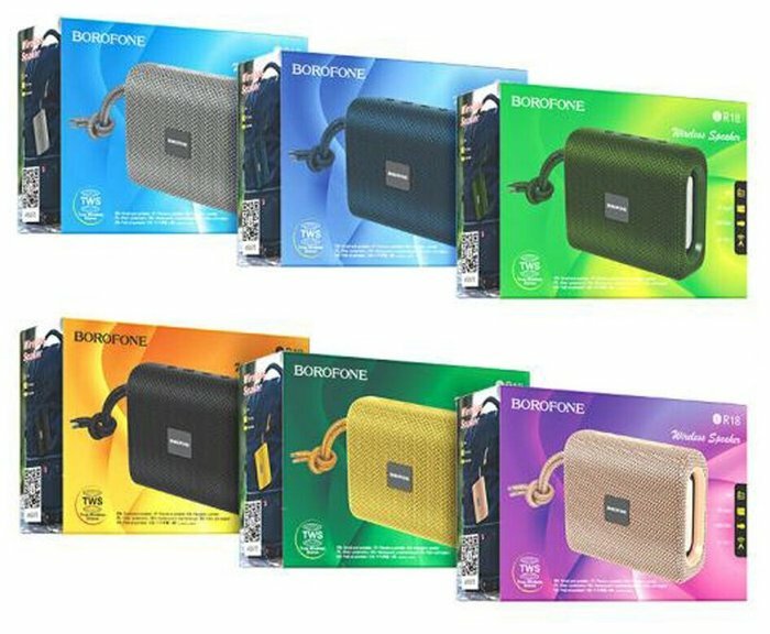 Портативная акустика Borofone BR18 Black, 5 Вт, Bluetooth, чёрный