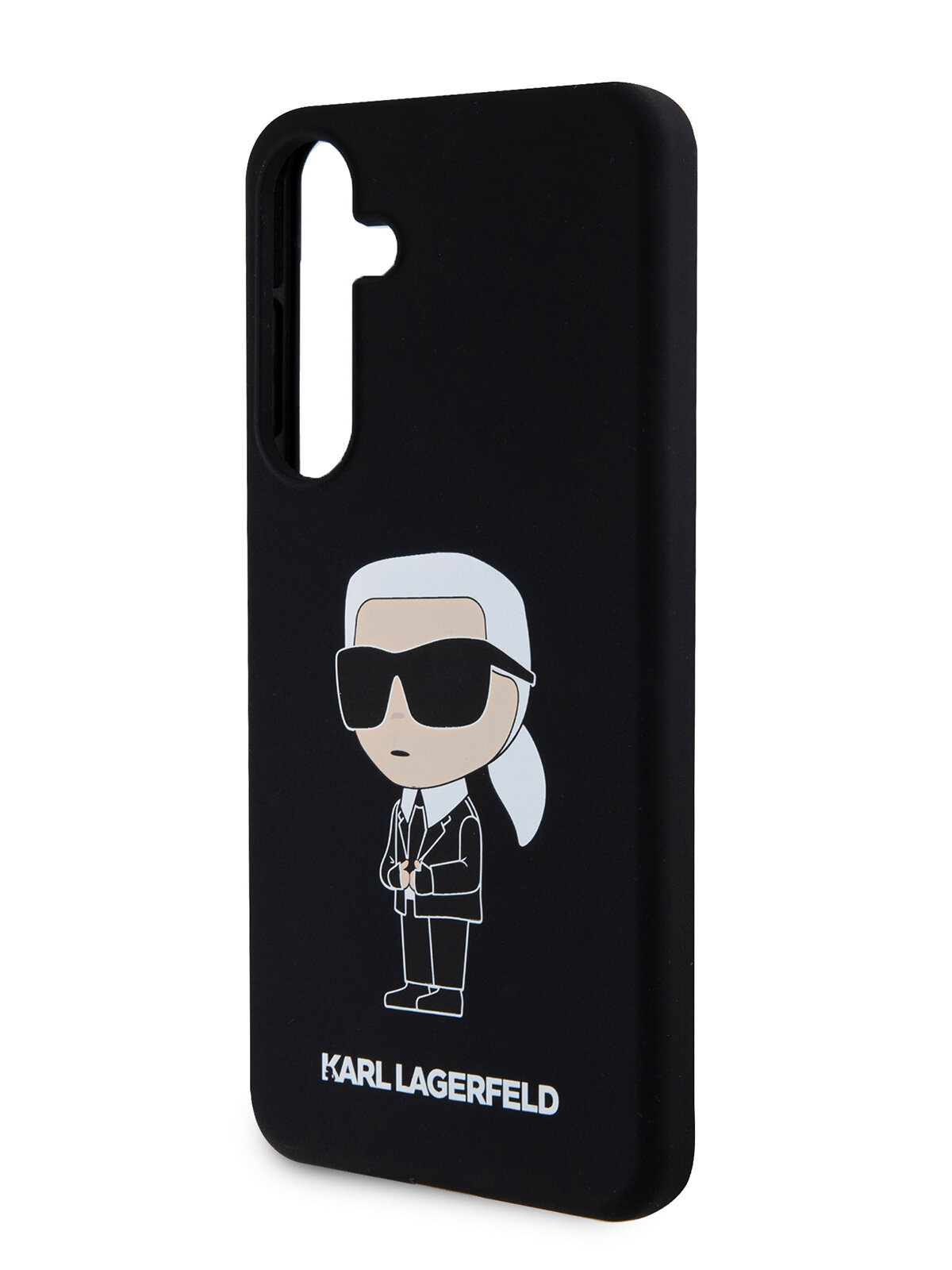 Lagerfeld для Galaxy S24 чехол Liquid silicone NFT Karl Ikonik Hard Black