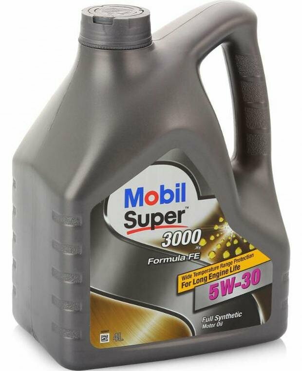 Синтетическое моторное масло MOBIL Super 3000 X1 Formula FE 5W-30, 4 л, 1 шт.