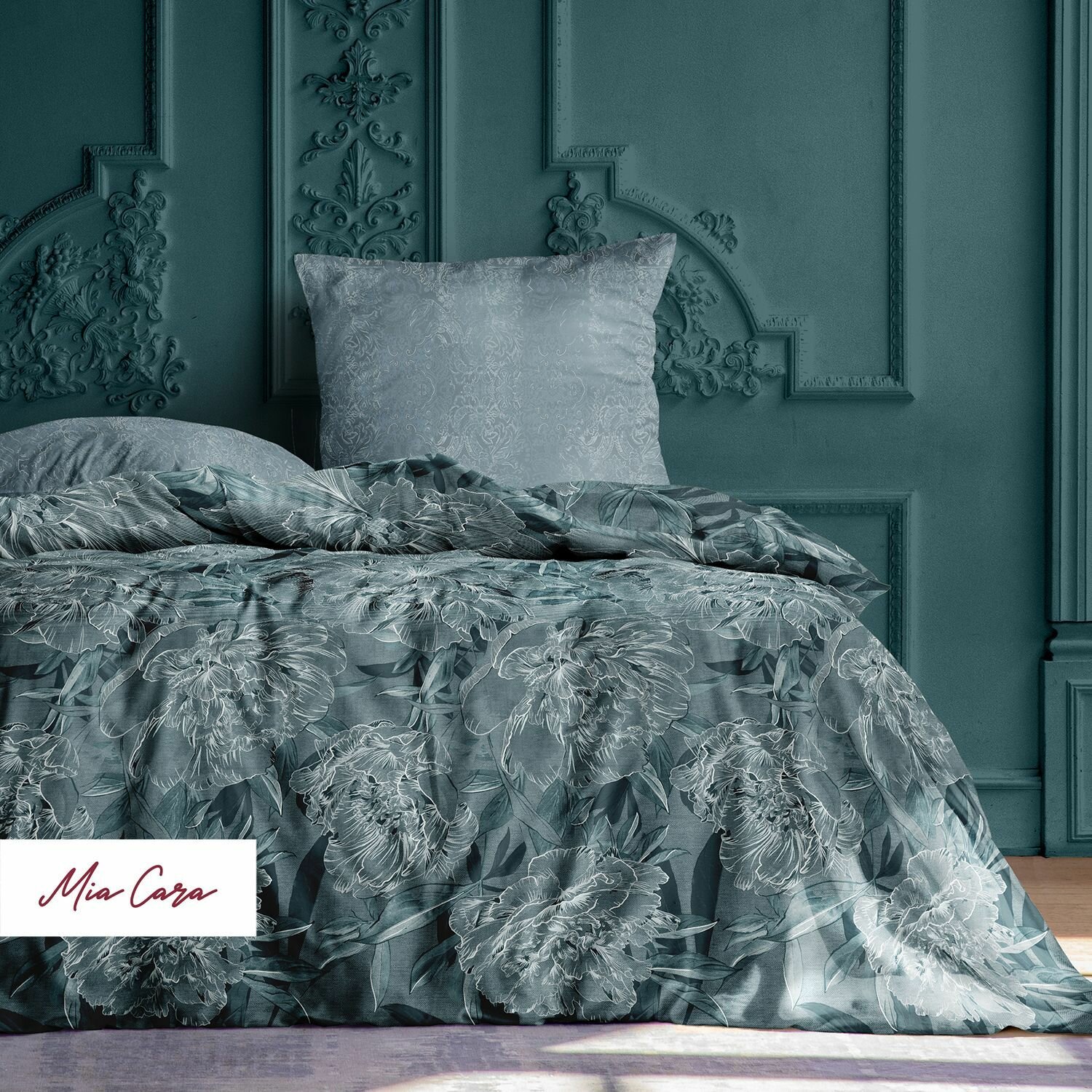 фото Комплект постельного белья Mia Cara Евро, Бязь, Хлопок, наволочки 70х70 / Постельное белье евро Сияние ночи 37020-3/37018-9