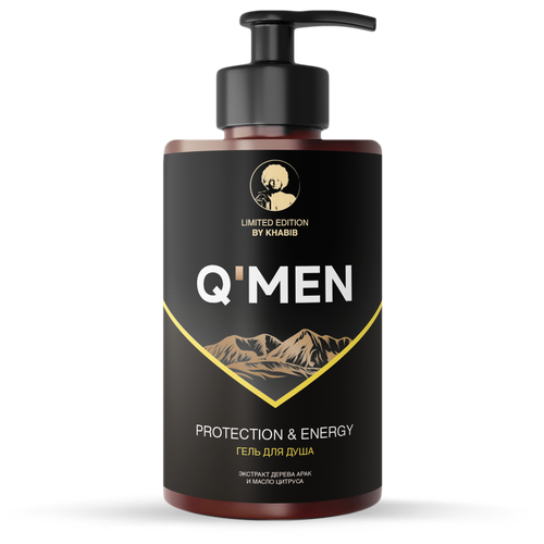 Гель для душа Q Men Бодрость и защита мужской 410мл6 1259₽
