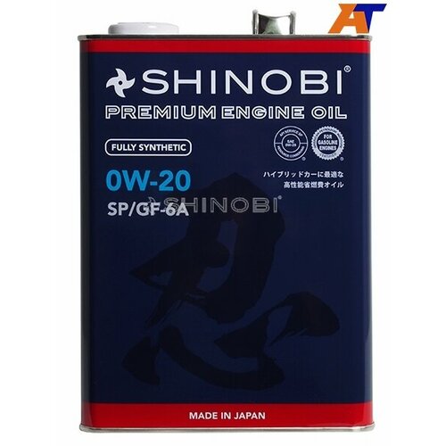 Масло моторное синтетическое SHINOBI SP /GF-6A 0W-20 4L