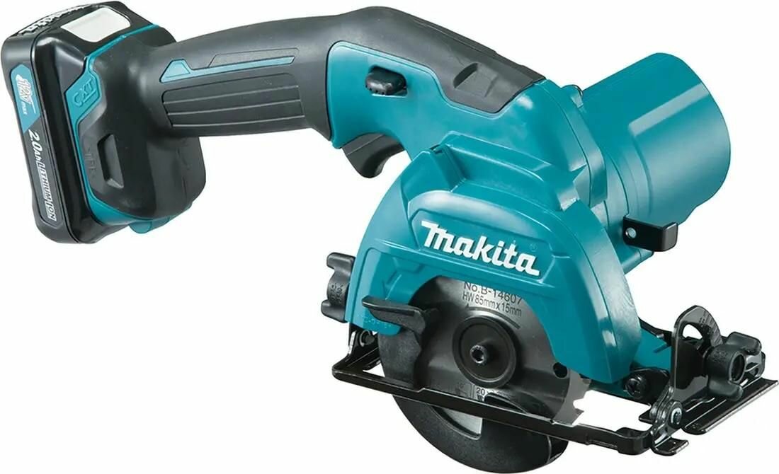 Циркулярная пила Makita HS301DWAE 85мм аккумуляторная 10.8В с 2 АКБ с ЗУ