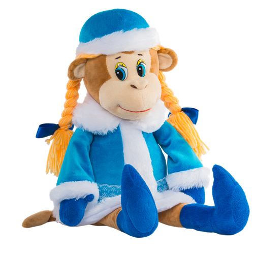 Игрушка мягконабивная Обезьянка Снегурочка 33 см 490₽