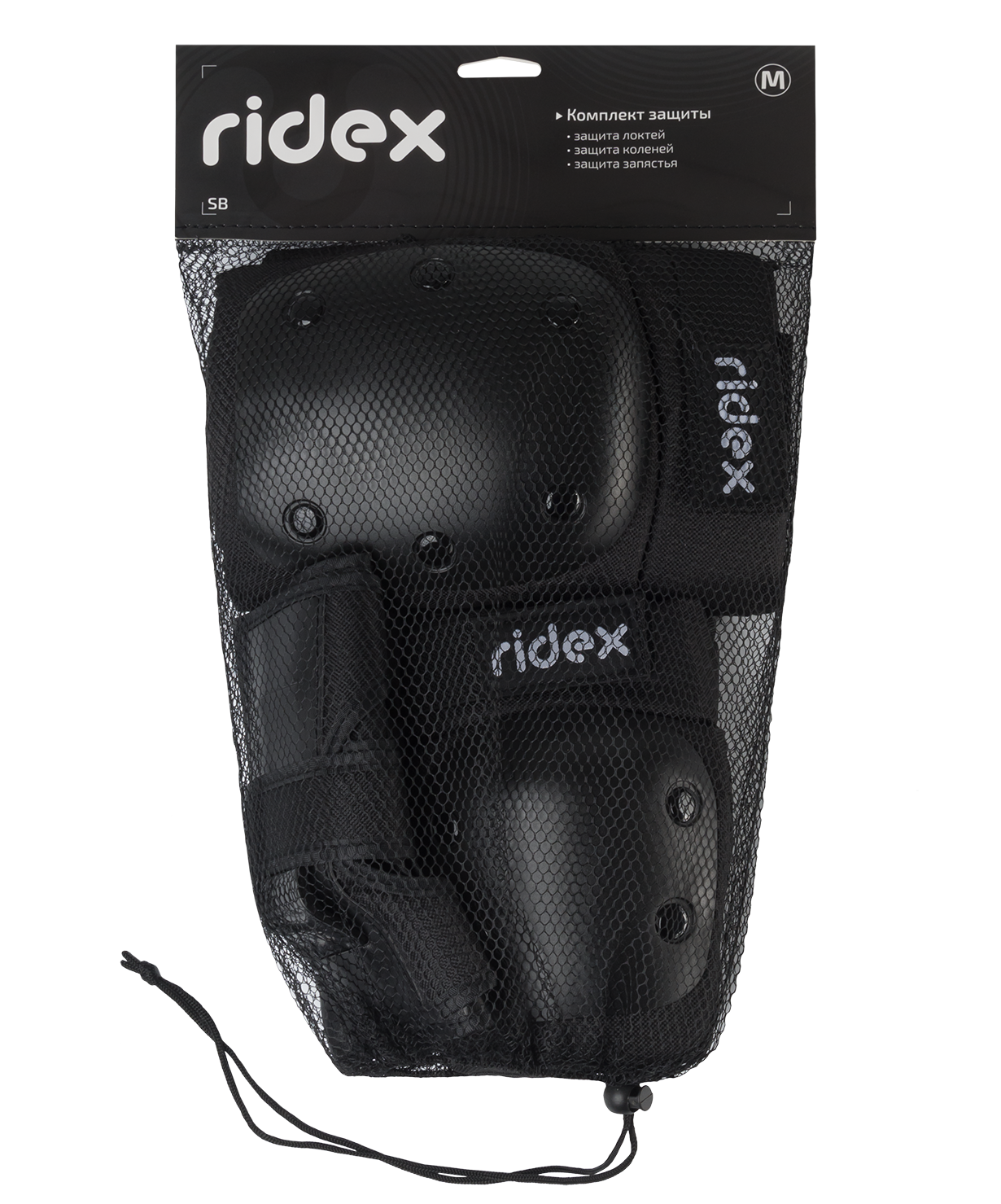 Комплект защиты RIDEX SB, цвет черный, размер M