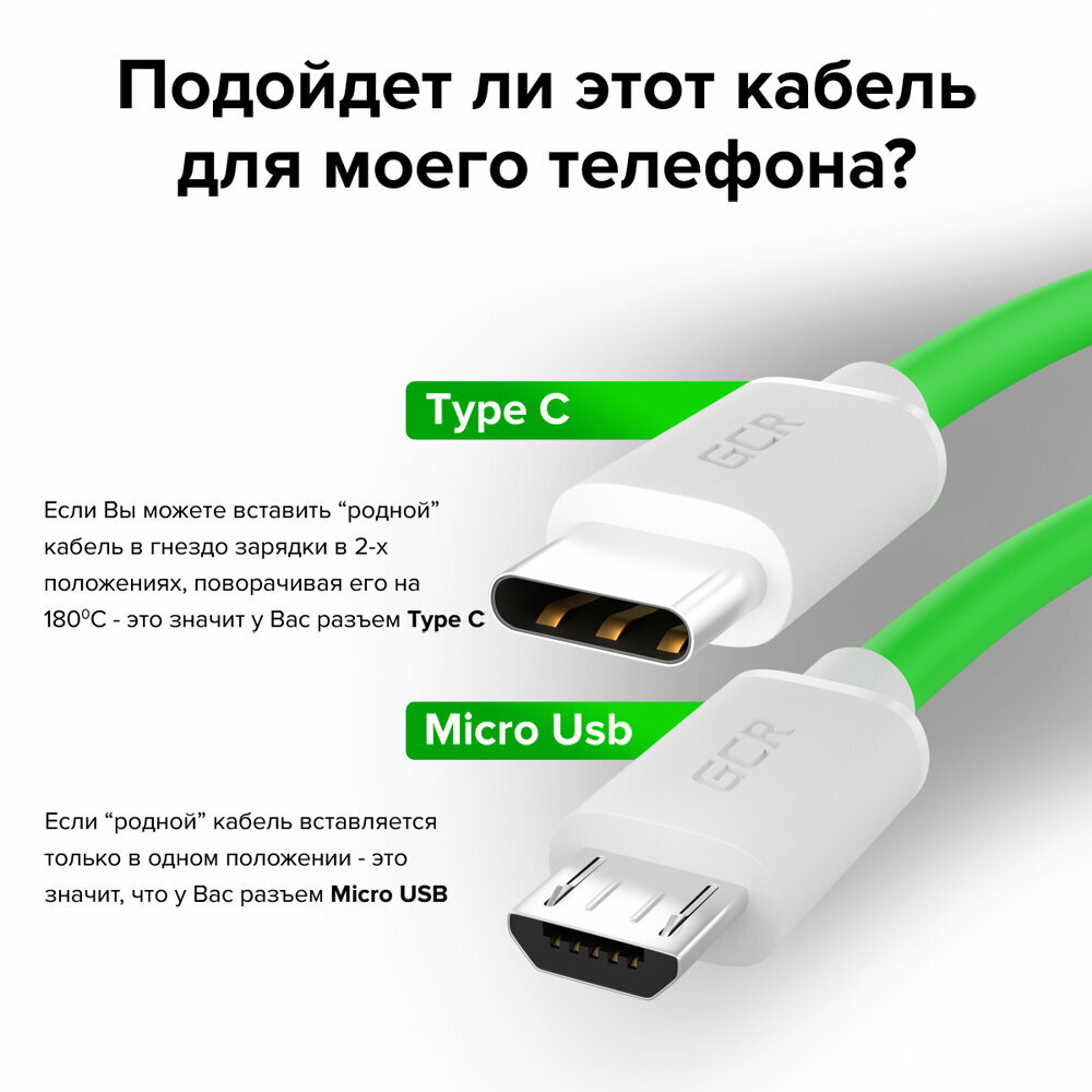 Greenconnect QC Кабель 1.0m, TypeC, быстрая зарядка, черный TPE, черные коннекторы, 28/22 AWG, GCR-52726 Greenconnect (GCR-52726) - фото №16