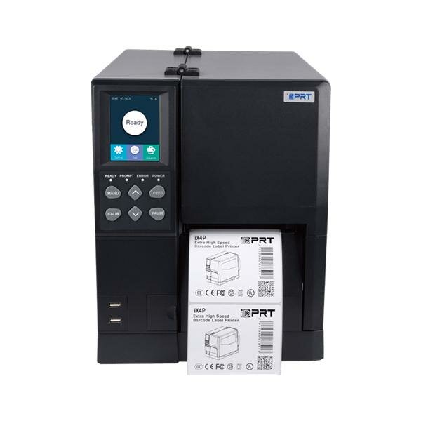 IDPRT iX4P Industrial 4" TT Printer 203DPI, 14IPS, 512/256MB, RTC, USB+USB HOST+Ethernet+RS232, ZPL-II, TSPL, EPL2, DPL