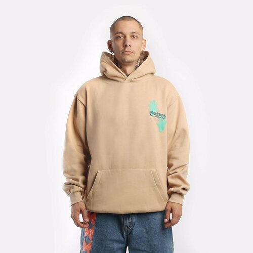 Худи Butter Goods Amphibian Pullover Hood, размер XL, бежевый худи butter goods all terrain pullower hood размер xl бежевый