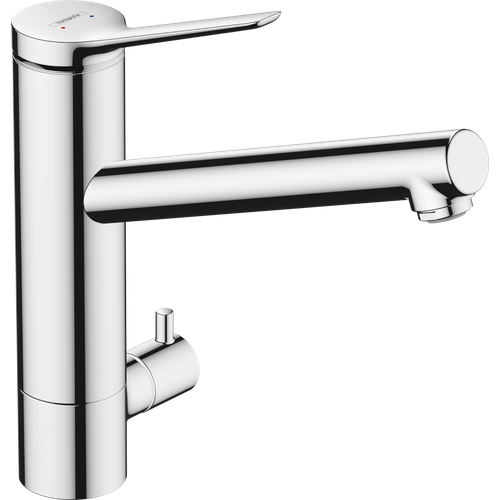 Смеситель для кухни Hansgrohe Zesis M33 1jet с запорным вентилем 74808000, хром смеситель для кухни hansgrohe zesis 74808000