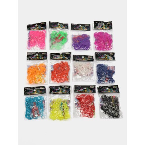Набор резинок для плетения 12 цветов 2040 штук 349₽