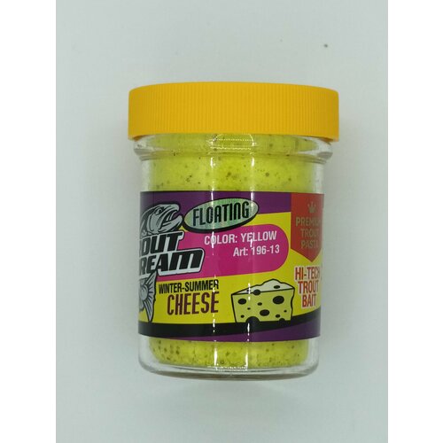 Форелевая паста Floating Trout Dream Cheese Yellow Сырная цв желтый с блеском 196-13