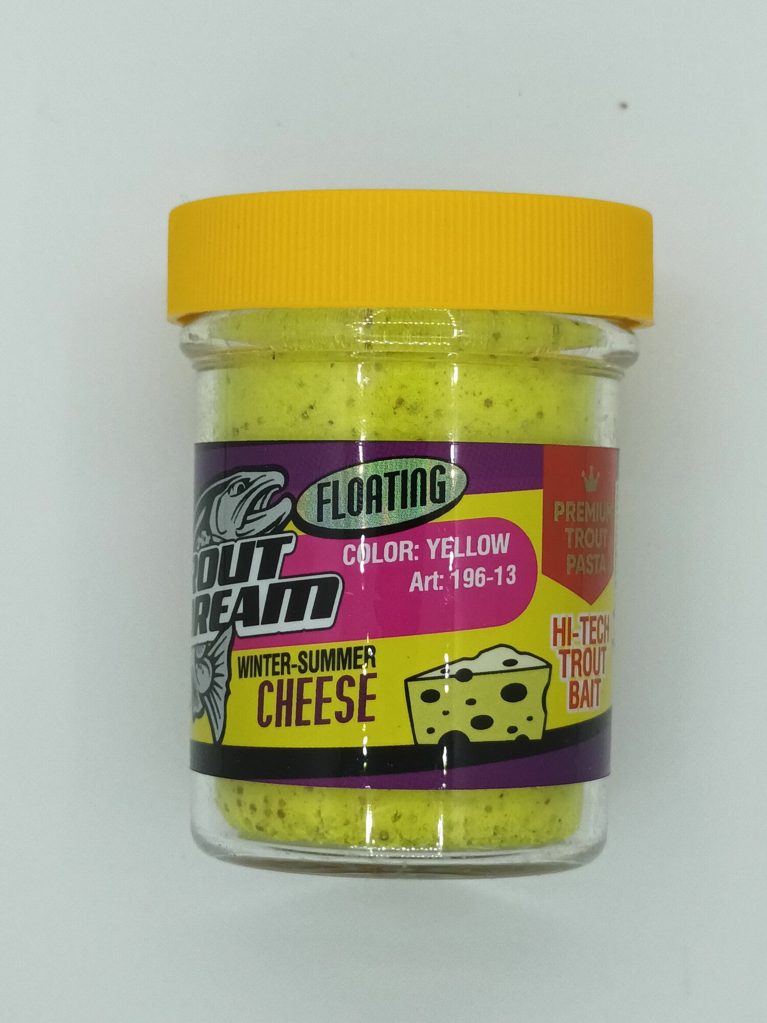 Форелевая паста Floating Trout Dream Cheese Yellow Сырная цв желтый с блеском 196-13