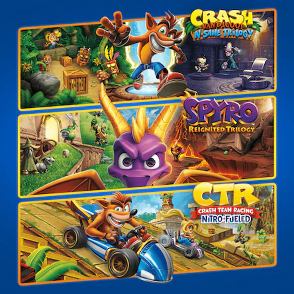 Игра Тройной набор Crash + Spyro Xbox One, Xbox Series S, Xbox Series X цифровой ключ