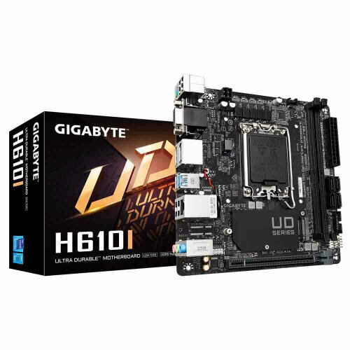 Материнская плата Gigabyte H610I LGA1700 mini-ITX 1323500₽