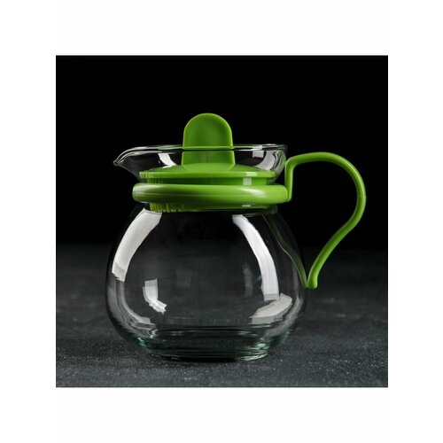 Чайник стеклянный заварочный Теплота 450 мл цвет Микс 722₽