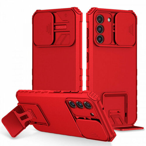 CamShield Holder Противоударный чехол-подставка для Samsung Galaxy S21 FE с защитой камеры bricase красный дизайнерский чехол книжка из эко кожи класса прeмиyм для samsung galaxy s21 fe