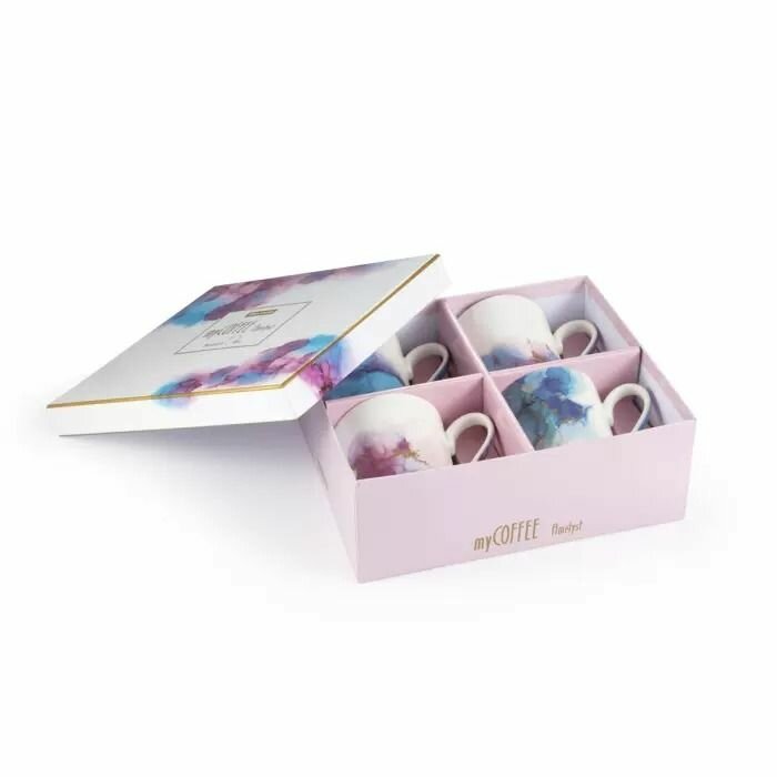 Набор чашек Tescoma myCOFFEE Ametyst, 4 шт, фарофр, подарочная упаковка — фото 1