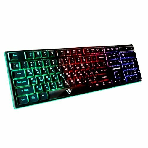 Клавиатура игровая Nakatomi KG-23U Black Gaming с подсветкой - черная 128600₽