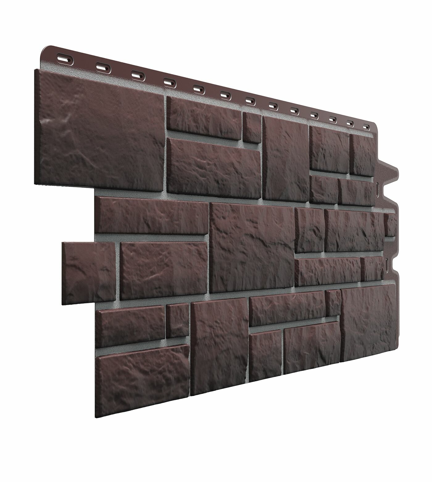 Фасадная панель из ПВХ Docke Premium, BURG (Каменная кладка), Земляной