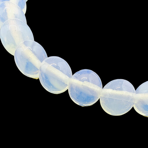 Лунный камень синтетический бусины шарик 8 мм 36-38 смнить около 48 шт для браслетов бус украшений 599₽