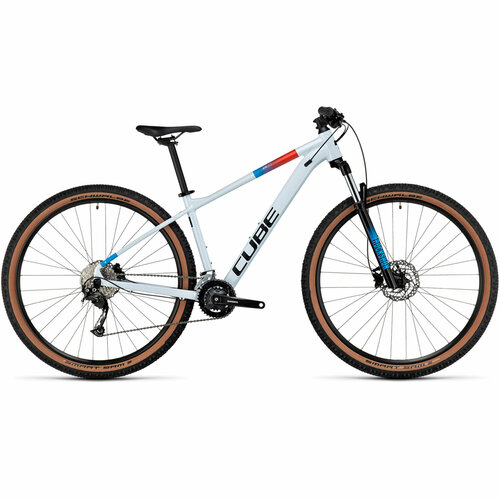 Велосипед CUBE Aim SLX white n blue n red (2024), рама 18, колеса 29