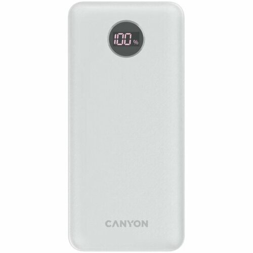 Внешний аккумулятор Canyon CNE-CPB2002W, 20000mAh, белый
