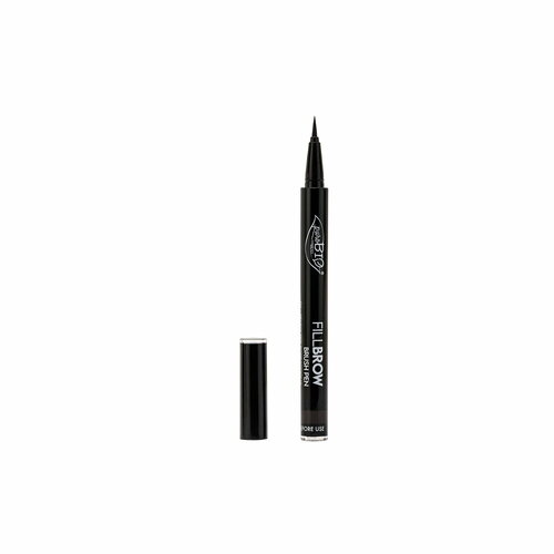 Фломастер для бровей Fillbrow Brush Pen 04 мягкий черный 07 мл PuroBio Cosmetics ПуроБио Косметикс 1650₽