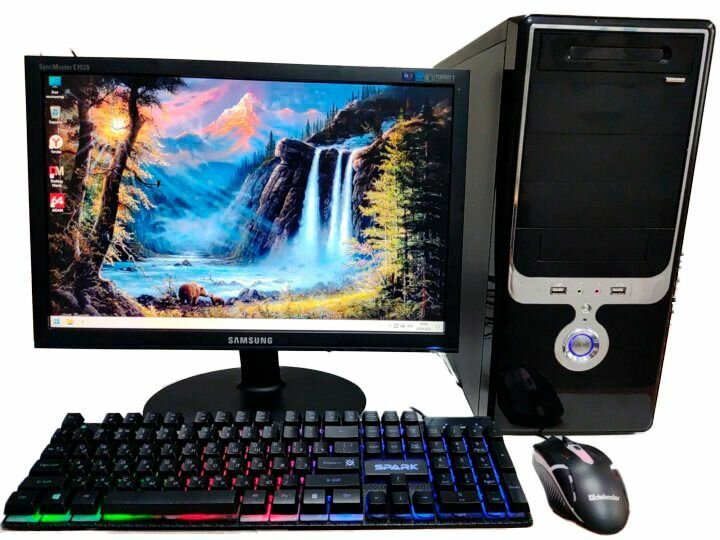 Компьютер для игр и учебы intel 4 ядра/4GB/SSD-128GB/Монитор 20'