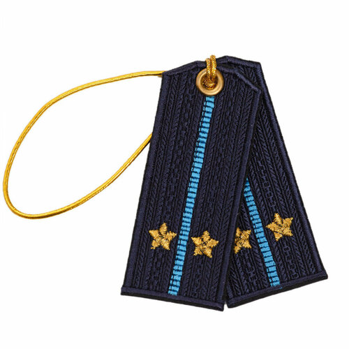 Брелок-погоны ВВС (син. фон. гол. просв.) лейтенант