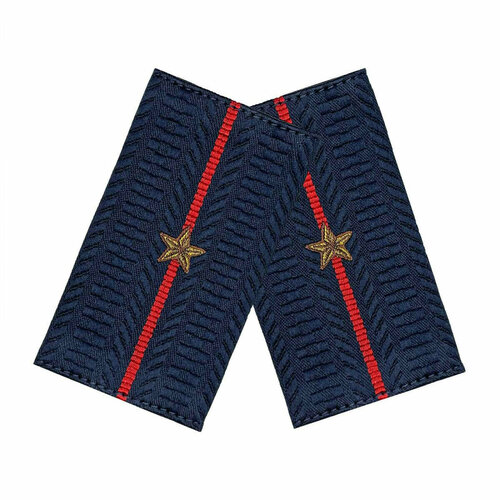 Фальш-погоны МВД темно-синие, нового образца МЛ. лейтенант