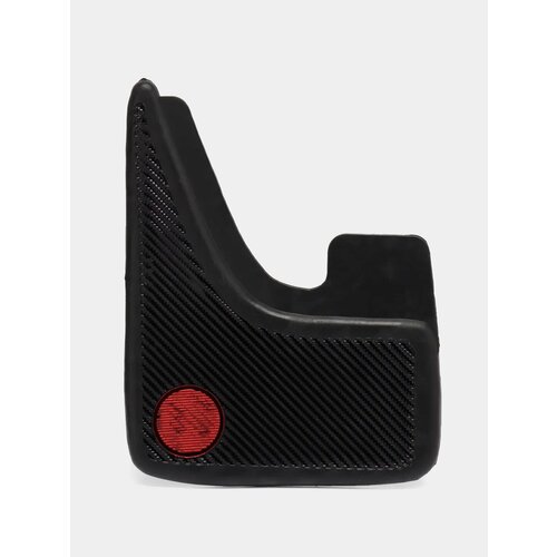 Брызговики универсальные 3D черный металлик катафот красный комплект 2 штуки 1299₽