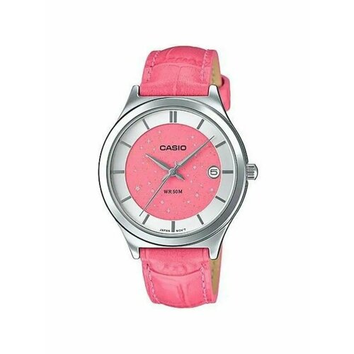 Наручные часы CASIO, розовый, серебряный наручные часы casio ltp e141l 2a2