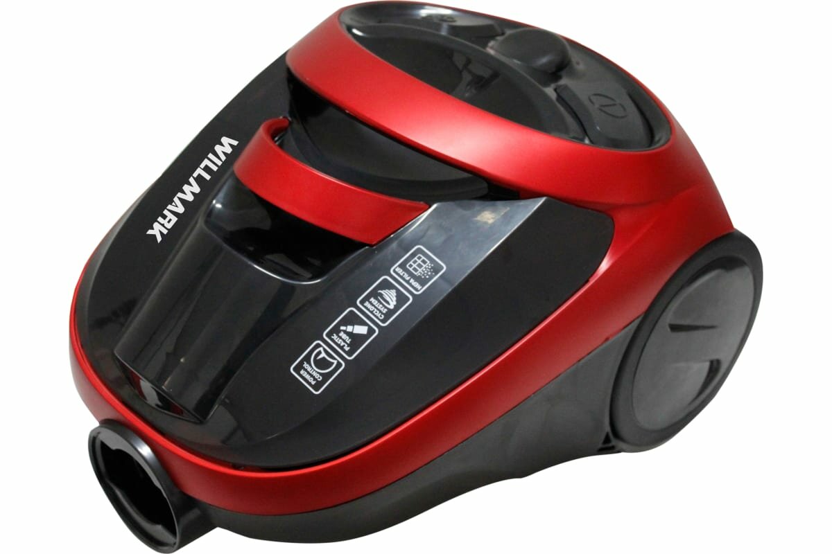 фото Пылесос WILLMARK VC-2255CYM черный/красный