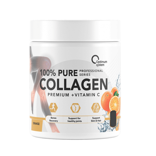 Optimum System 100% Pure Collagen Powder 240 гр (Optimum System) Апельсин optimum system 100% whey protein 900 гр optimum system тропические фрукты