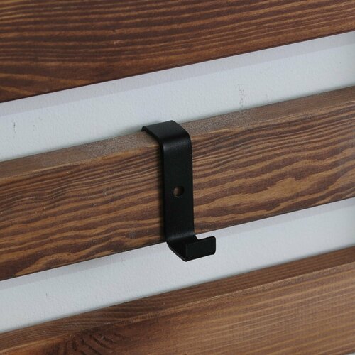 Комплект крючков металлических Эпларо настенных на панель для вешалок одежды аксессуаров из сосны без отделки 5 шт 1400₽