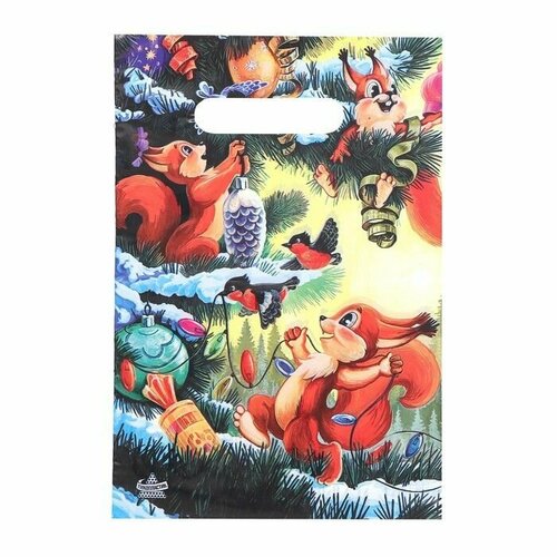 Пакет Три бельчонка полиэтиленовый с вырубной ручкой 195 х29 см 30 мкм 100 шт 1287₽